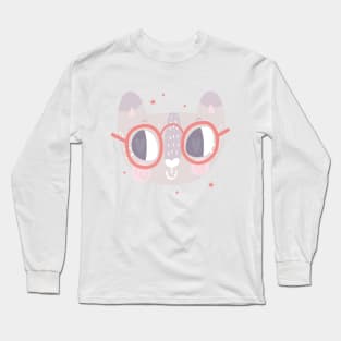 CUTE KITTY FACE DESIGN 3 Long Sleeve T-Shirt